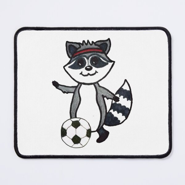 Item preview, Raccoon Playing Soccer designed and sold by bribro2517.
