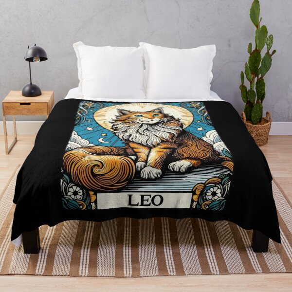 Item preview, Cat Tarot Card Leo designed and sold by Ikibrai.