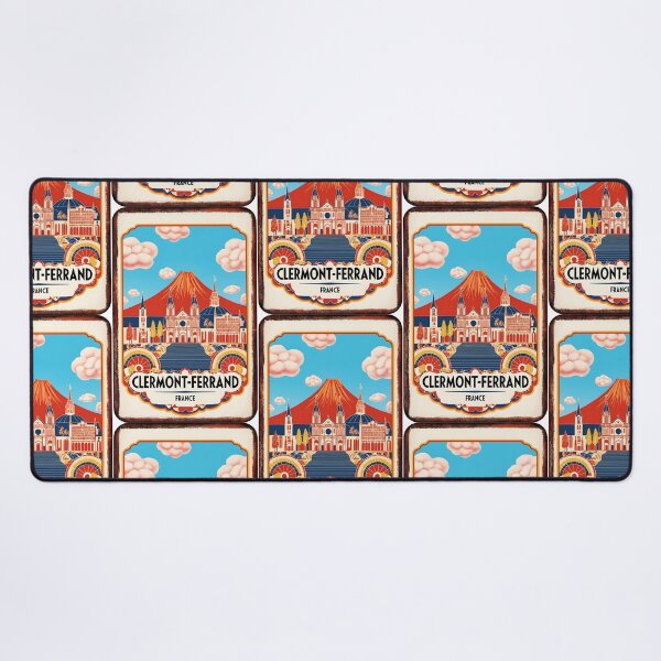 Item preview, Clermont Ferrand France Vintage Travel Tourism Post designed and sold by TravelersGems.