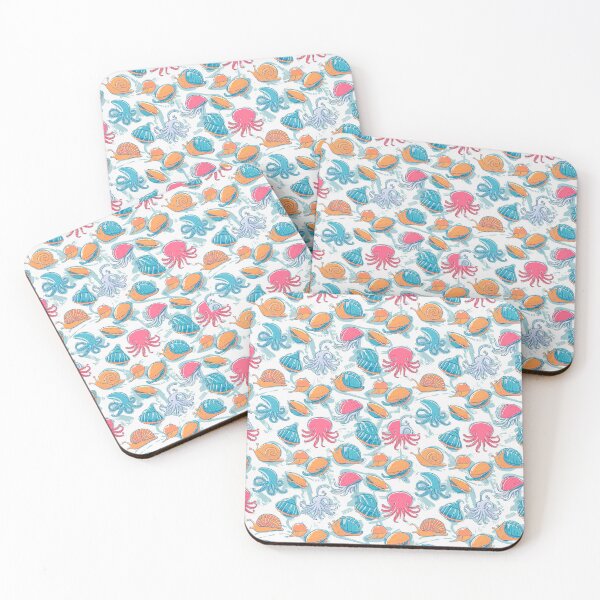 Item preview, Underwater Wonders: Cute Sea Animals and Mollusks Pattern designed and sold by asprse.
