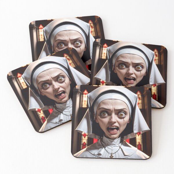 Item preview, Scary Demonic Nun From Hell designed and sold by TheArtOfPat.
