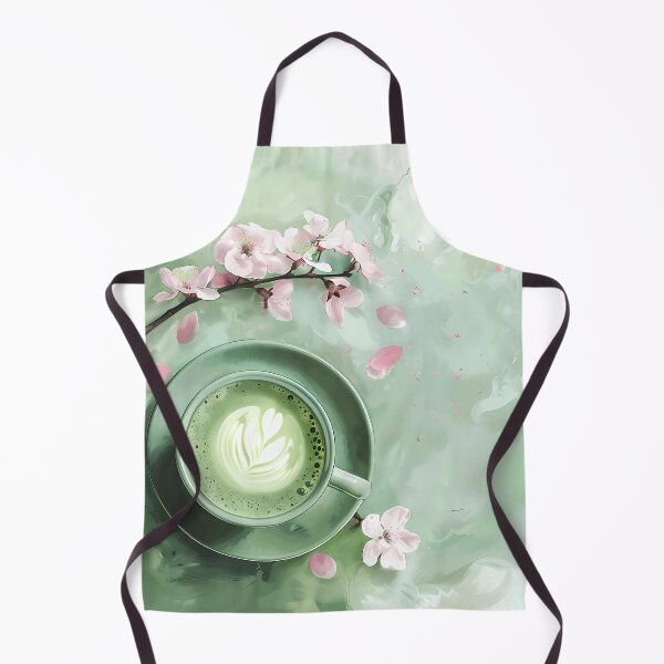 Item preview, Matcha Espresso Latte with Flower designed and sold by Item Geeks.