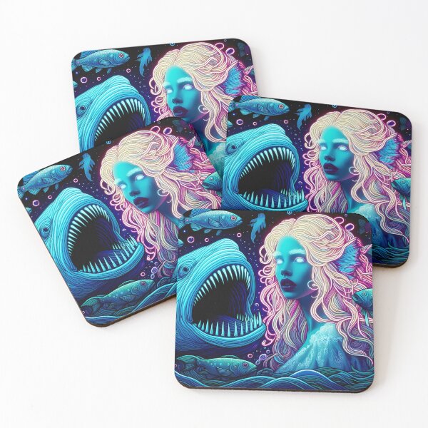 Item preview, Neon lady with fish designed and sold by MireaM.