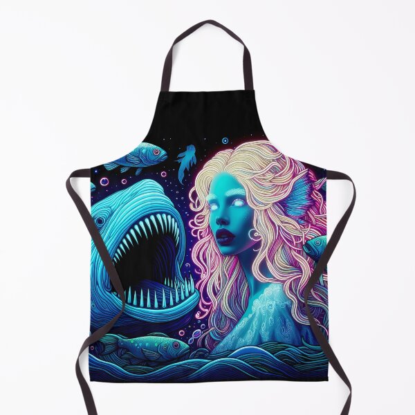 Item preview, Neon lady with fish designed and sold by MireaM.