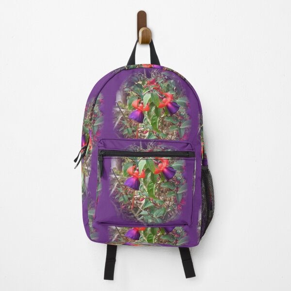 Item preview, Red and Purple Fuchsia Duo With Vignette designed and sold by KeksWorkroom.