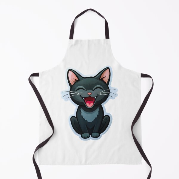 Item preview, Laughing Black Cat Sticker – Add a Touch of Whimsy to Your Space designed and sold by pandk25.