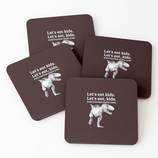 Item preview, "Punctuation Saves Lives - Funny Dinosaur Grammar Design" designed and sold by 3liegy.