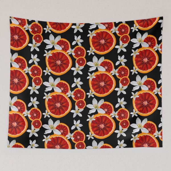 Item preview, Orange Slices and Blossoms designed and sold by fiatluxillust.