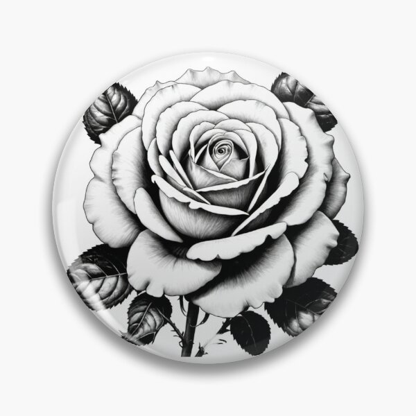 Item preview, Black and White Rose designed and sold by SandersFitness.