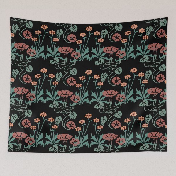 Item preview, Vintage Inspired Floral Repeating Pattern designed and sold by fiatluxillust.