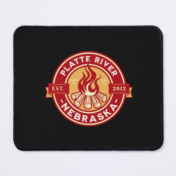 Item preview, Camping Boating Platte River Nebraska designed and sold by CattlettArt.