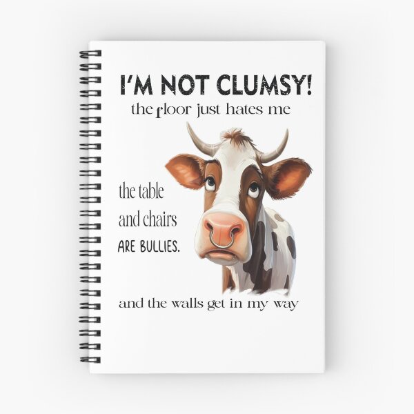 Item preview, Funny Cow, I'm Not Clumsy The Floor Just Hates Me The Table designed and sold by VISIONSTURME.