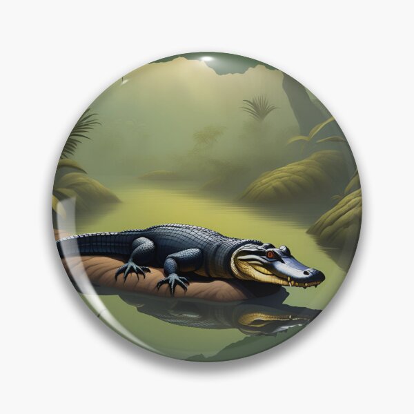 Item preview, Jacaré-açu, the largest and most feared alligator in the Amazon designed and sold by DebriArte.