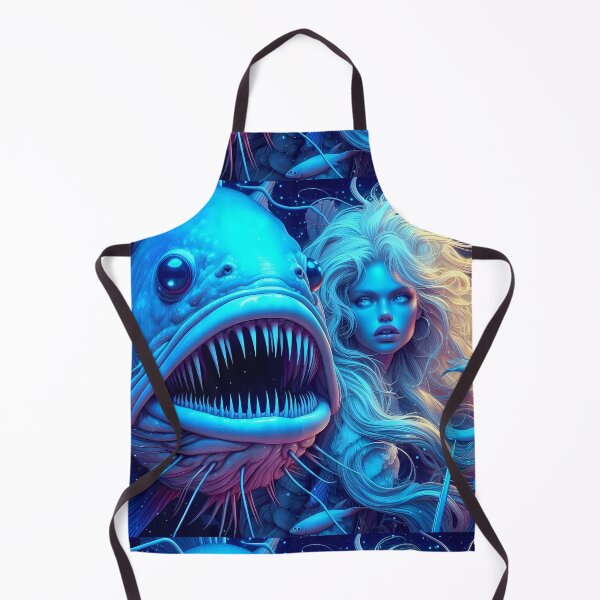 Item preview, Neon color lady with fish designed and sold by MireaM.