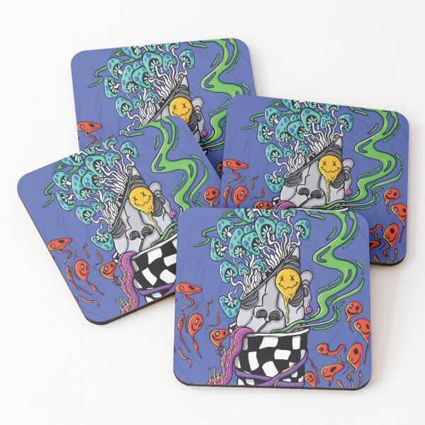 Item preview, Mushroom Madness: Surreal Psychedelic Head Art	 designed and sold by miposworm.