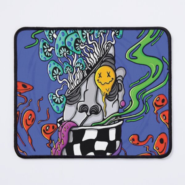 Item preview, Mushroom Madness: Surreal Psychedelic Head Art designed and sold by miposworm.