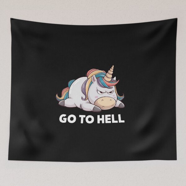 Item preview, Angry Unicorn, FunnyFits70, Funny, Humor, Meme, unicorn attitude, sarcastic animals, unicorn jokes, funny captions, magical creatures, mythical creatures, hilarious, playful unicorn, magical beings,  designed and sold by FunnyFits70.