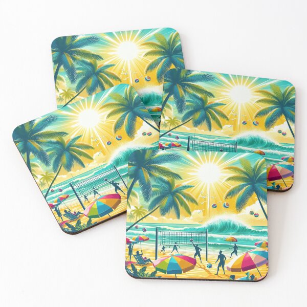 Item preview, Beach Games in Summer designed and sold by AIrtisticPrints.