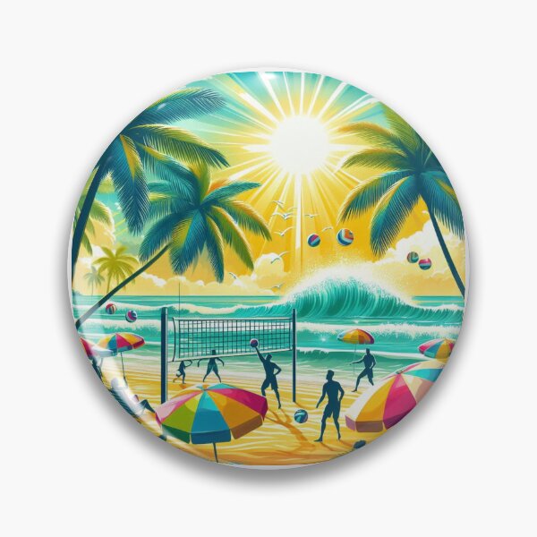 Item preview, Beach Games in Summer designed and sold by AIrtisticPrints.