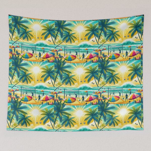 Item preview, Beach Games in Summer designed and sold by AIrtisticPrints.