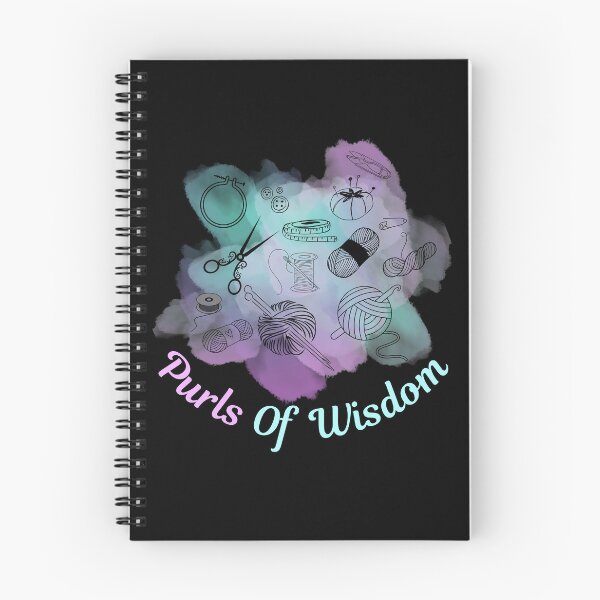 Item preview, Purls Of Wisdom Funny Fiber Art Knitting Pun designed and sold by DizzyTees98.