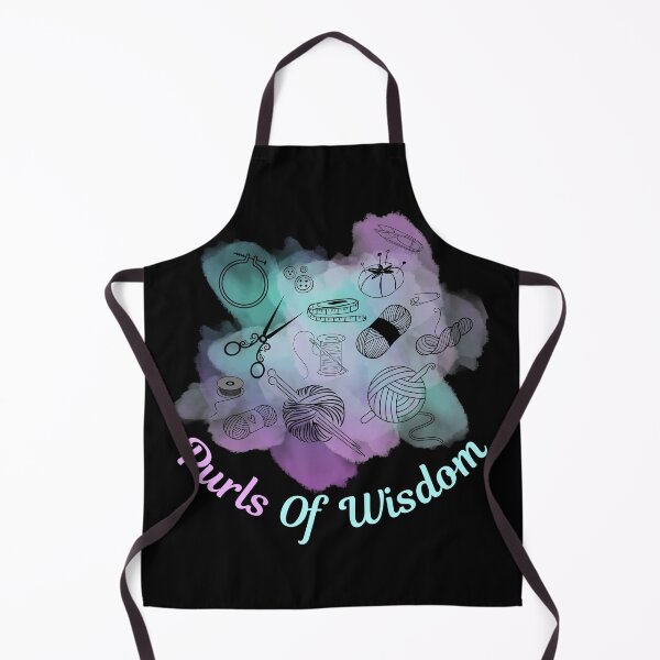 Item preview, Purls Of Wisdom Funny Fiber Art Knitting Pun designed and sold by DizzyTees98.