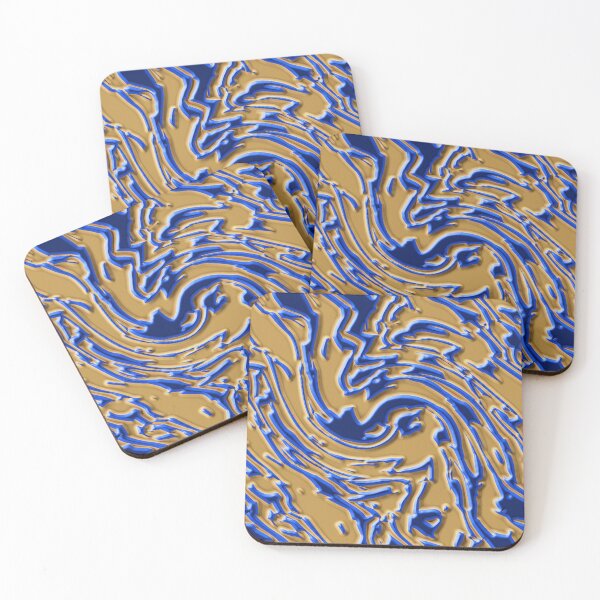 Item preview, Swirled Diagonal Brown and Blue Stripe Pattern designed and sold by TheRulerofEarth.