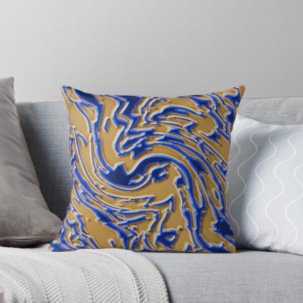Item preview, Swirled Diagonal Brown and Blue Stripe Pattern designed and sold by TheRulerofEarth.