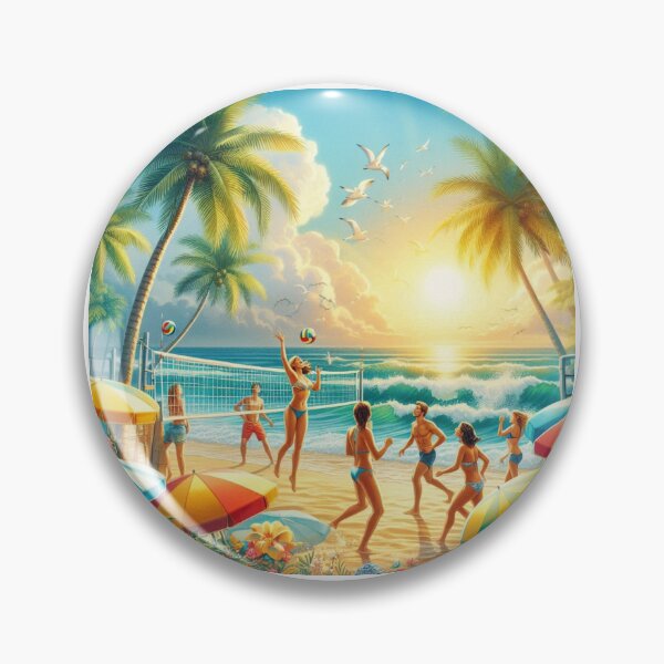 Item preview, Beach Games in Summer designed and sold by AIrtisticPrints.