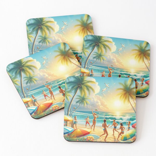 Item preview, Beach Games in Summer designed and sold by AIrtisticPrints.