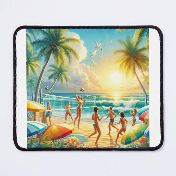 Item preview, Beach Games in Summer designed and sold by AIrtisticPrints.