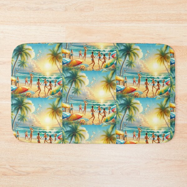 Item preview, Beach Games in Summer designed and sold by AIrtisticPrints.