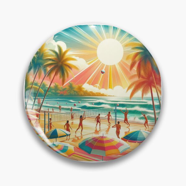 Item preview, Beach Games in Summer designed and sold by AIrtisticPrints.