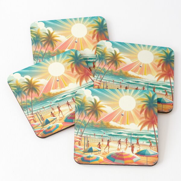 Item preview, Beach Games in Summer designed and sold by AIrtisticPrints.