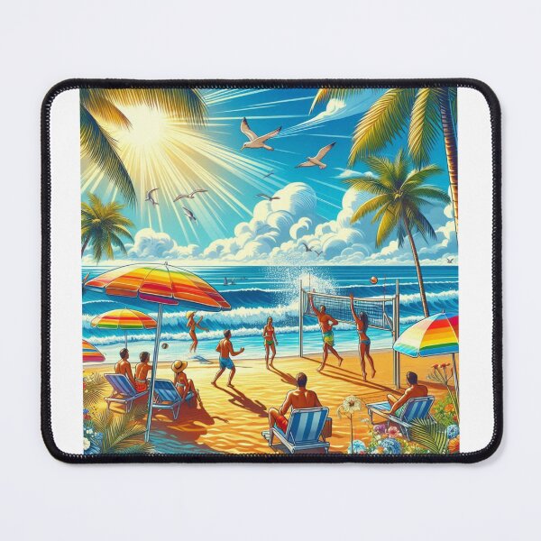 Item preview, Beach Games in Summer designed and sold by AIrtisticPrints.