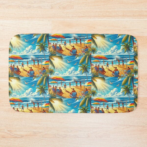 Item preview, Beach Games in Summer designed and sold by AIrtisticPrints.
