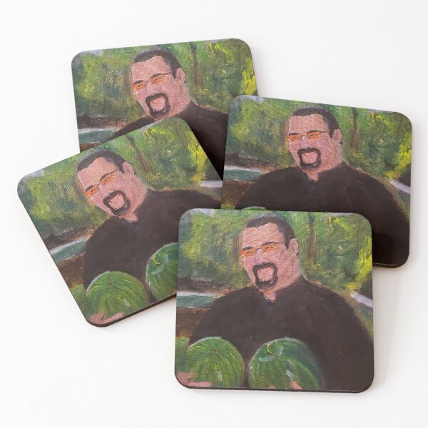 Item preview, Steven Seagal holding watermelons designed and sold by EvergrimGallery.