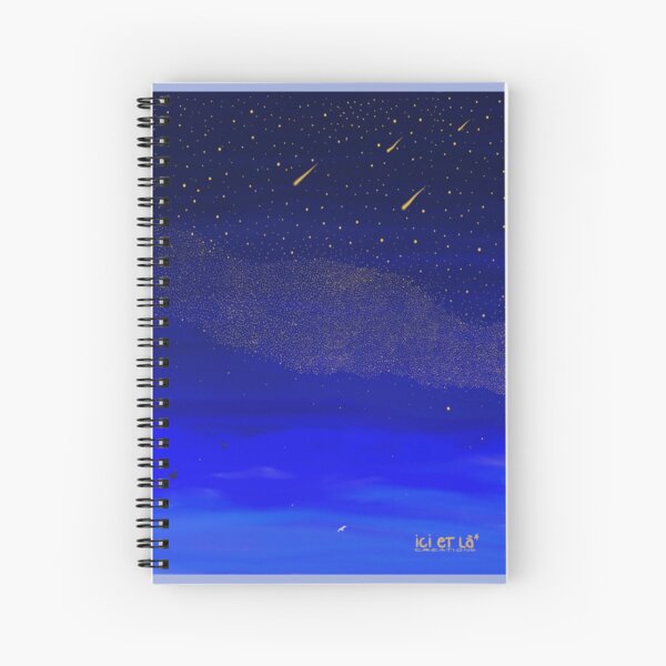 La Nuit Bleue - Blue Night Cahier à spirale