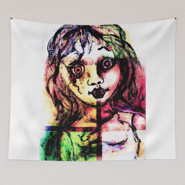 Item preview, Little lost girl. Photograph of original acrylic painting  designed and sold by JuanitaClark.