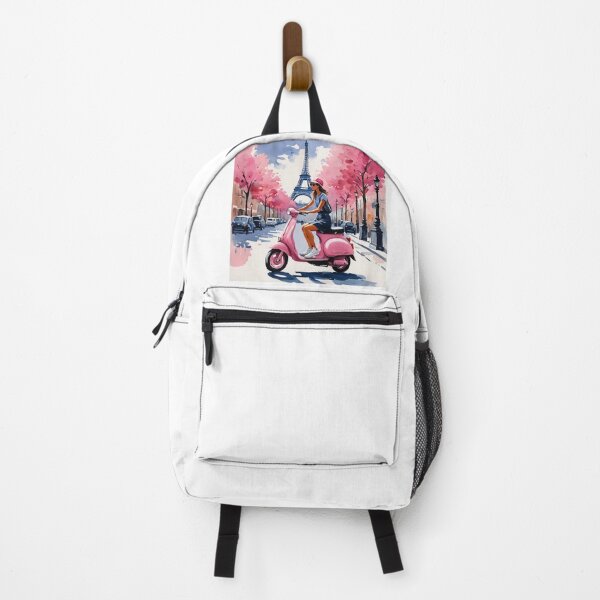 Item preview, Paris Pink Scooter Girl designed and sold by JackFreestone.