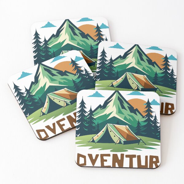 Item preview, Nature Adventure Vector Sticker designed and sold by niteshRart.