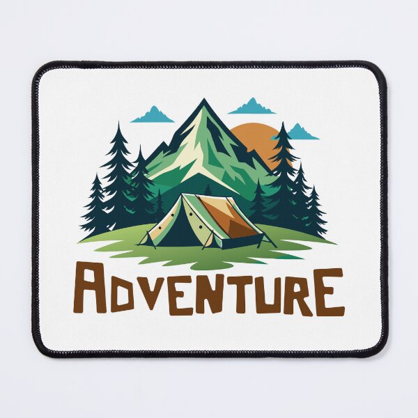 Item preview, Nature Adventure Vector Sticker designed and sold by niteshRart.