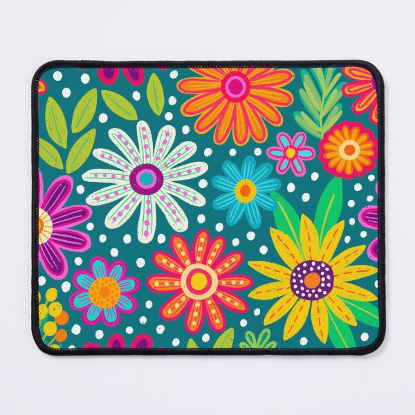 Item preview, Bright Colorful Flower Pattern designed and sold by AlwaysBeColoring.