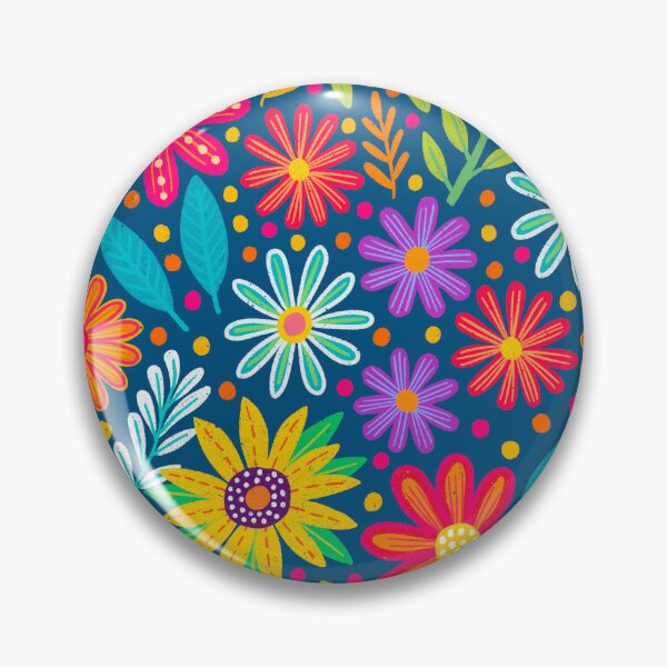 Artikelvorschau, Helles buntes Blumenmuster entworfen und verkauft von AlwaysBeColoring.