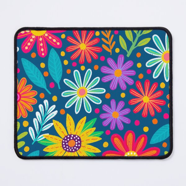 Item preview, Bright Colorful Flower Pattern designed and sold by AlwaysBeColoring.