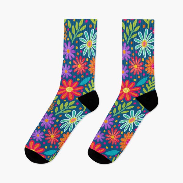 Item preview, Bright Colorful Flower Pattern designed and sold by AlwaysBeColoring.