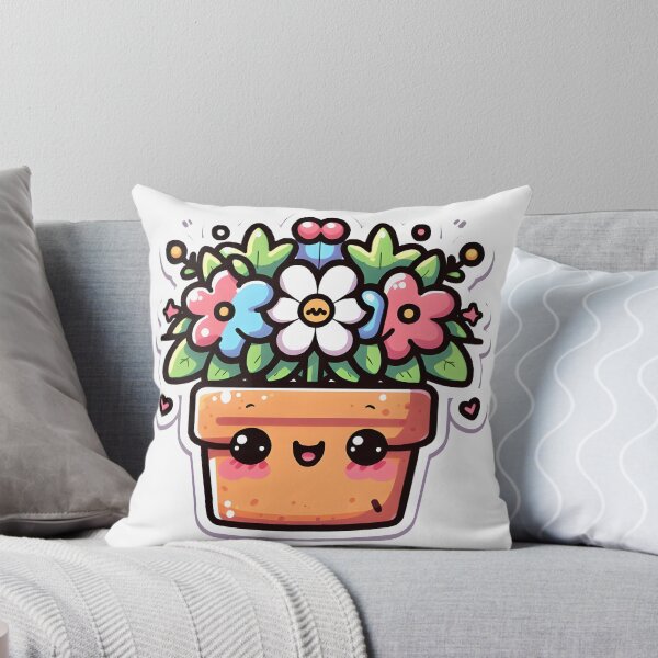 Aperçu de l'œuvre Étreinte florale de coeur coloré Kawaii créée et vendue par ArtKae.