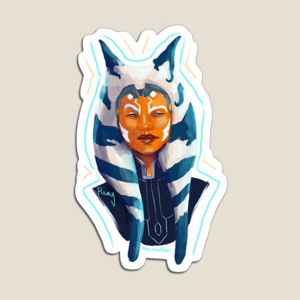 Vista previa del artículo con la obra «Mandalore Ahsoka», diseñado y vendido por EchoSunflower.
