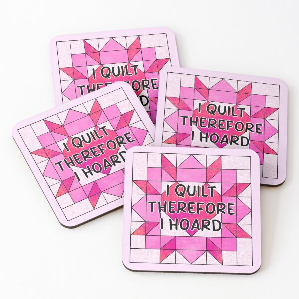 Item preview, I quilt therefore I hoard  designed and sold by DarbyHunterArt.