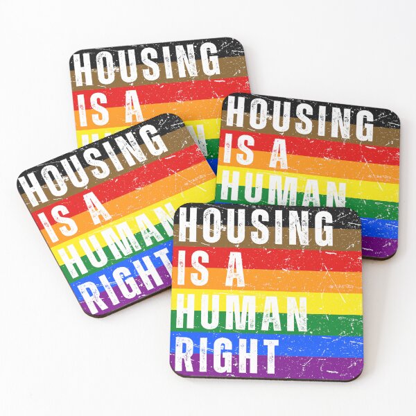 Item preview, Housing is A Human Right - Pride Colors  designed and sold by InclusivePrints.